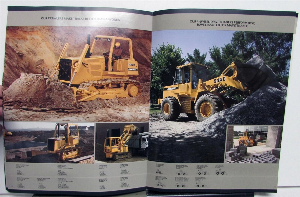 Construction Brochure for John Deere Industrial Equipment (1993)