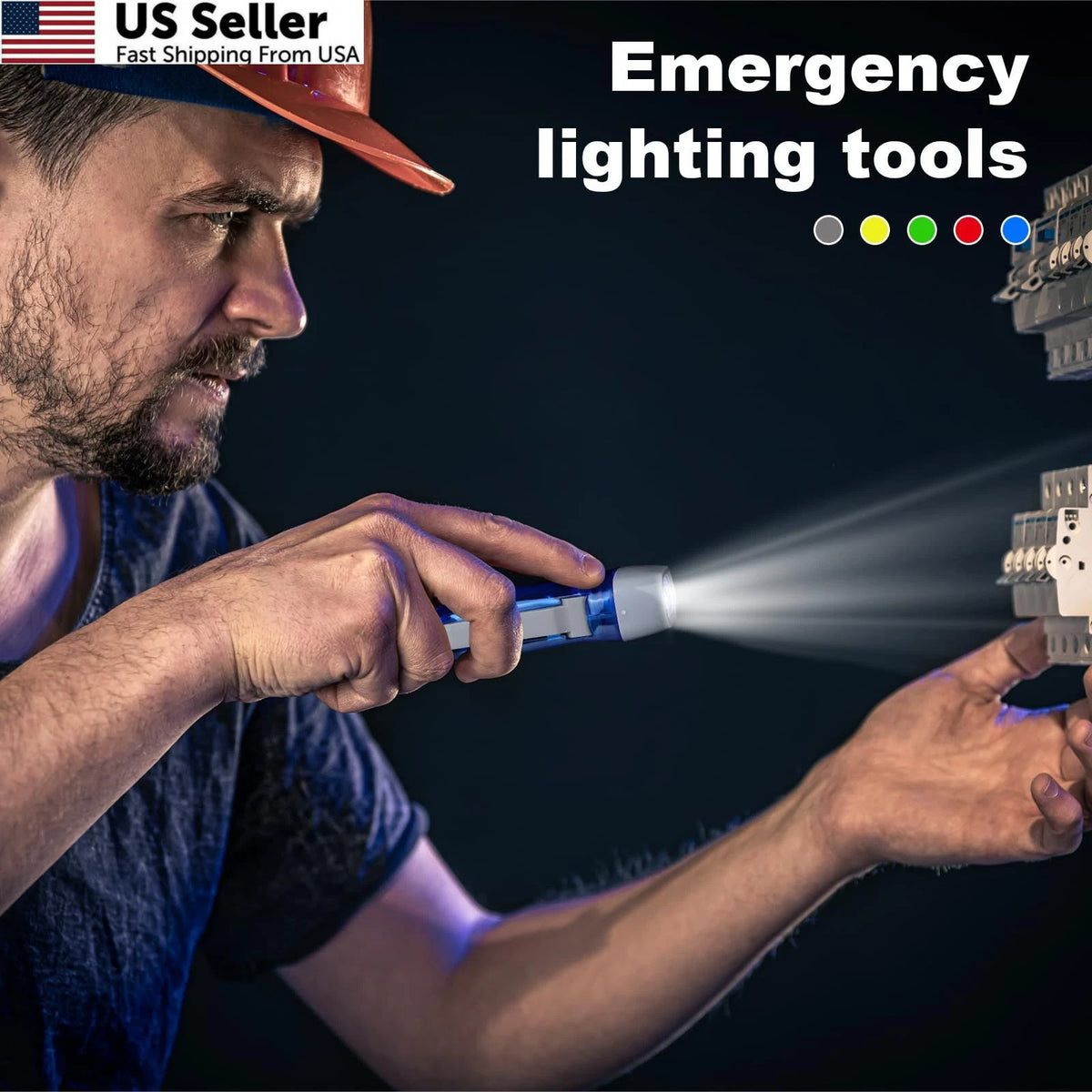 30 Pcs Hand Crank Flashlight with 3 LED White Light for Multi-Color Use