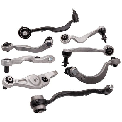 8 Pcs Control Arms for RWD Lexus LS460 2009-2017 in Black & Silver