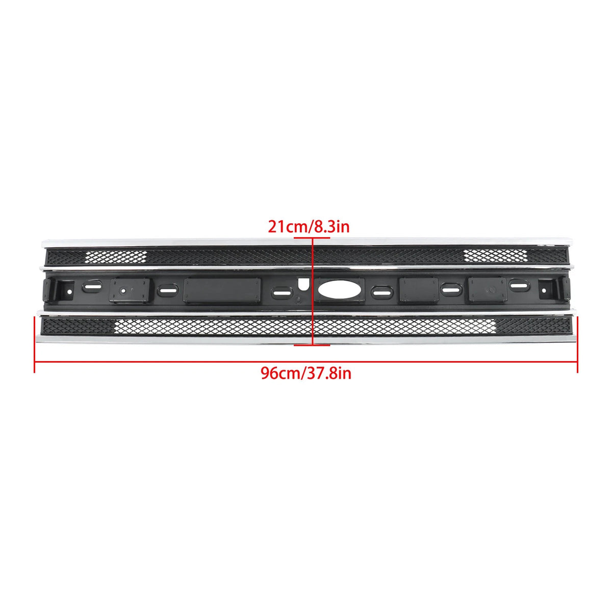 Front Bumper Center Grille for Ford Flex (2013–2019) BCK93126K Chrome