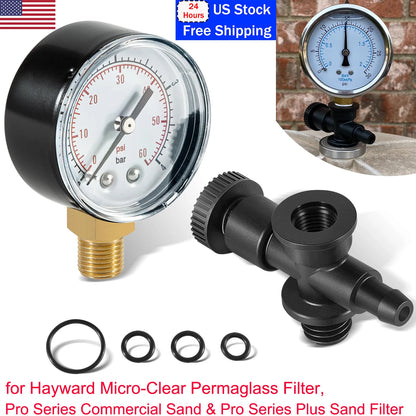 Air Relief Gauge Adapter Kit for Hayward C2000