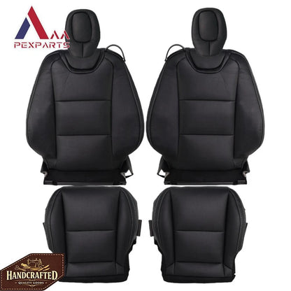 Front Leather Perforated Seat Covers for Chevy Camaro (2010–2015)