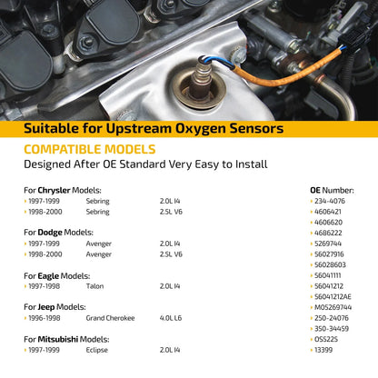 Oxygen Sensor (Downstream) for Dodge Ram 2500 3500 1995-2000 5.2L 5.9L 8.0L
