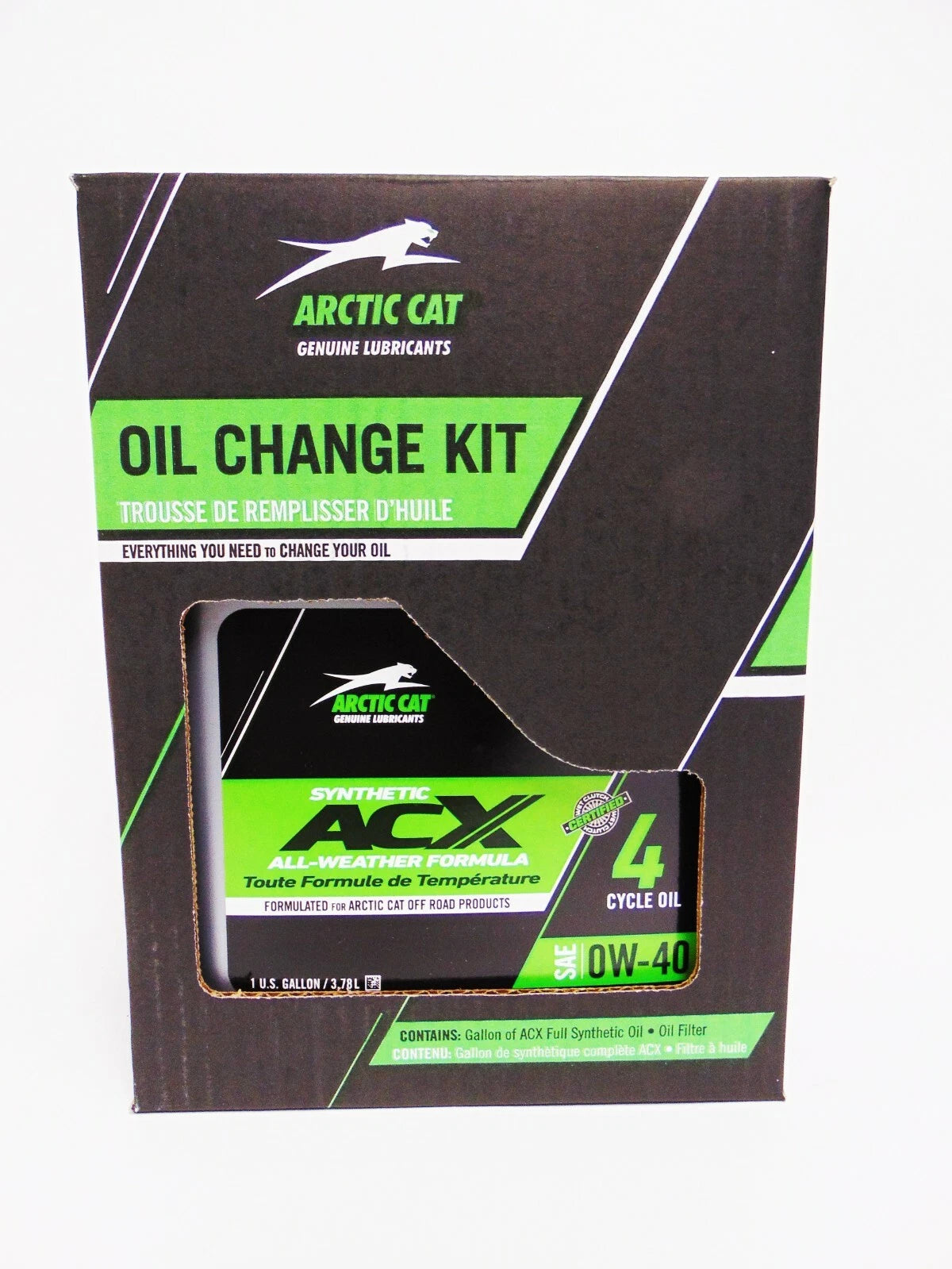 0W40 Synthetic Oil Change Kit for Arctic Cat ATV (1436-440, 2436-681, 2436-850)