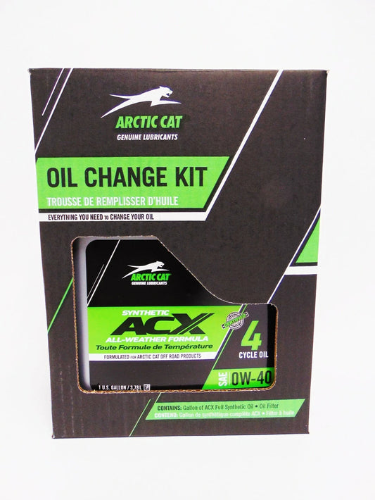 0W40 Synthetic Oil Change Kit for Arctic Cat ATV (1436-440, 2436-681, 2436-850)