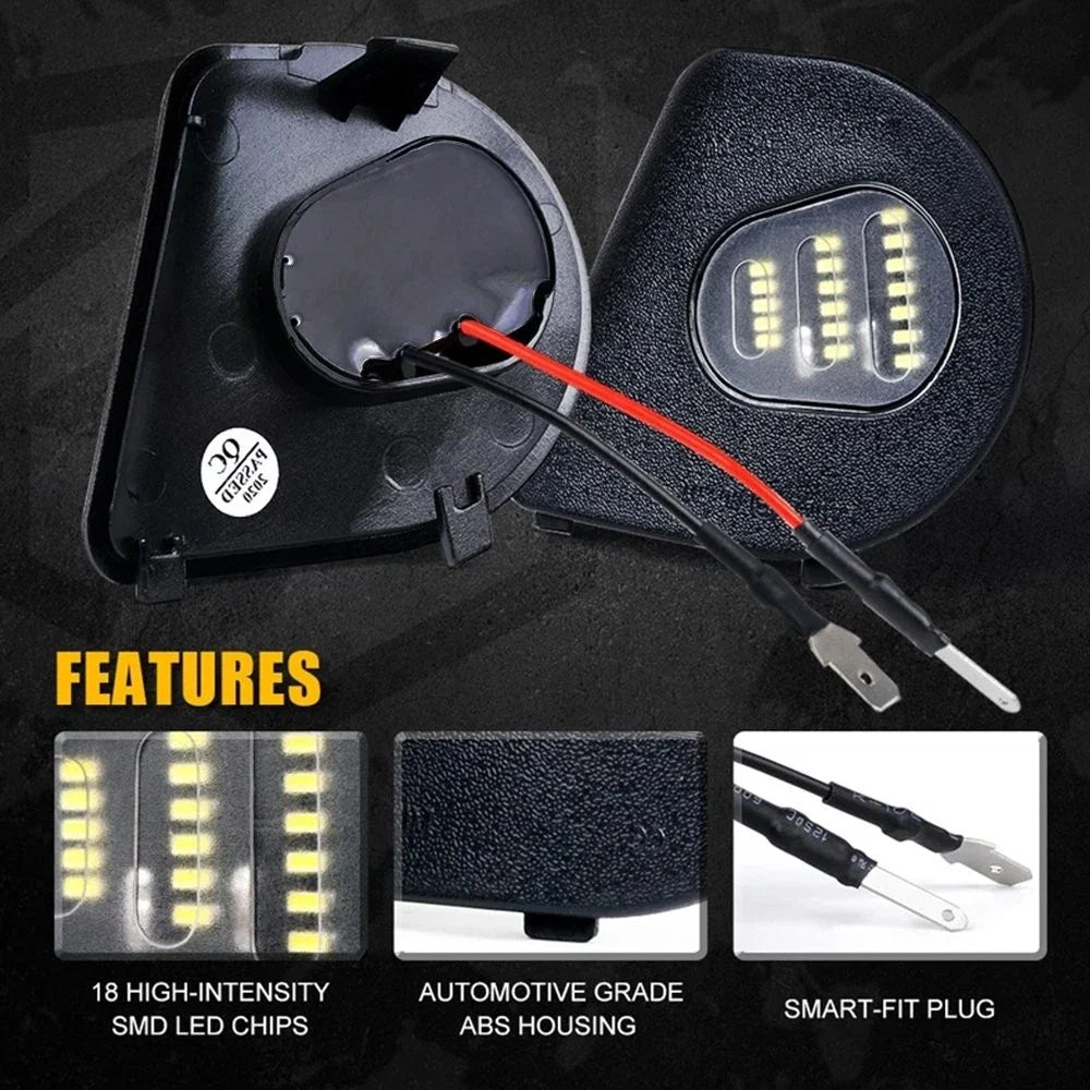 LED Mirror Puddle Lights for Dodge RAM 4500 5500 (2011-2018)