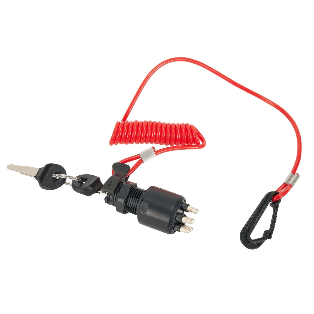 Ignition Tether On-Off Key-Switch with Safety Lanyard for OMC-Johnson