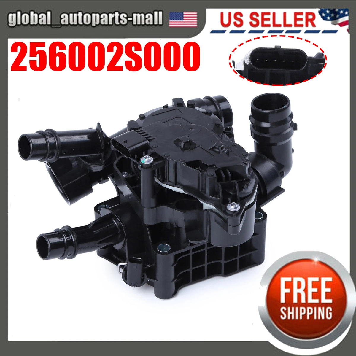 Integrated Thermal Management Module for Hyundai 2.5L L4 (2019–2025) 256002S000, 256002S001