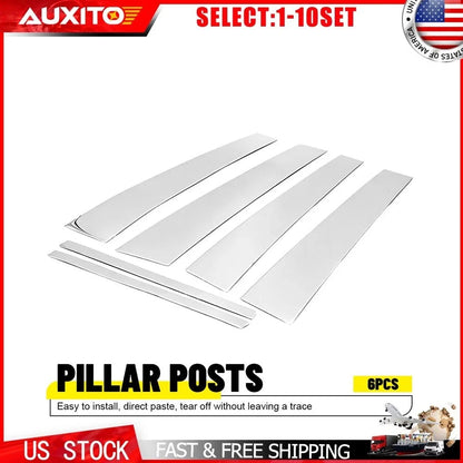 Chrome Pillar Post Cover Set for Cadillac Deville DTS 2000-2011