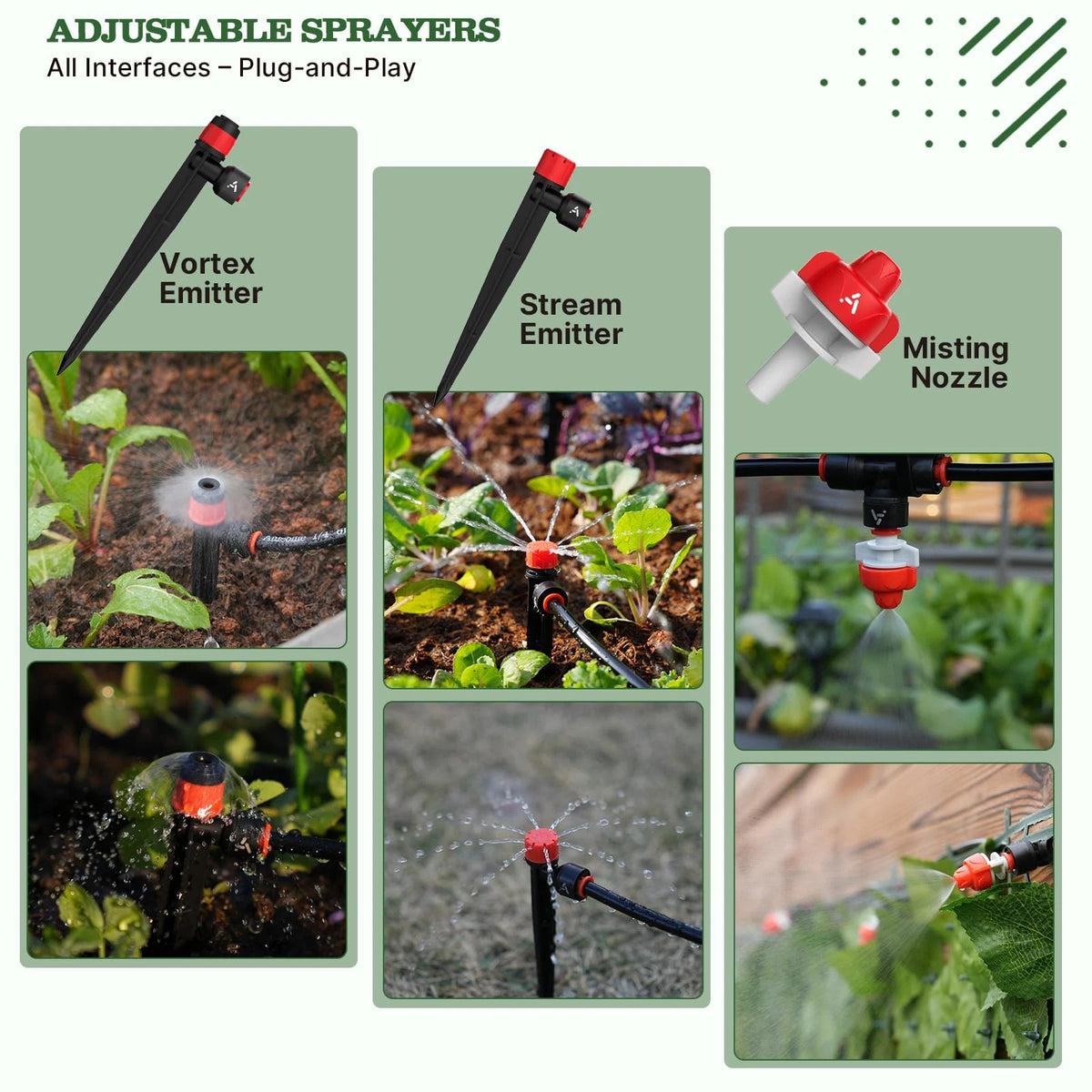100FT Drip Irrigation Kit for All Vehicles (No Specific Years)