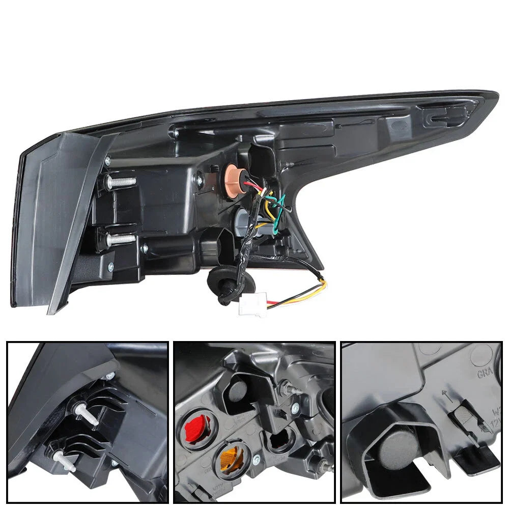 Chrome Rear Tail Light Assembly Left for Nissan Altima 2019-2020