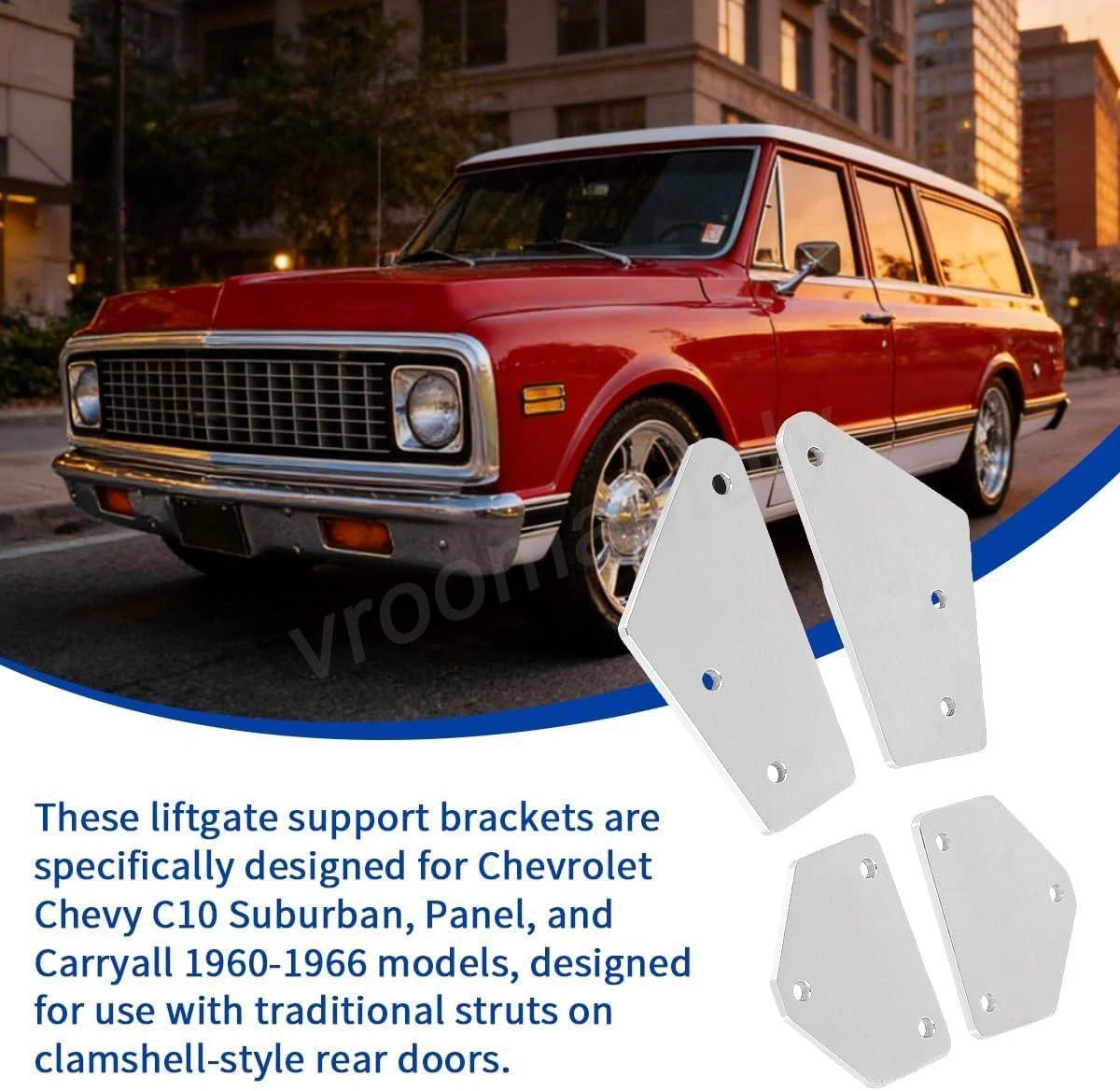 Rear Liftgate Support Bracket for Chevy C10 Suburban Panel (1960–1966)