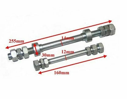 Complete Spindle Axle Set for Triumph Front and Rear (3HW)