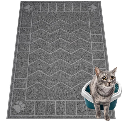 XL Large Cat Litter Box Mat Pad for Easy Cleaning