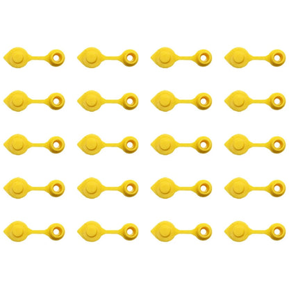 Set of 20 Yellow HD Gas Can Vent Caps for Rubbermaid Rotopax Anchor Eagle Gott