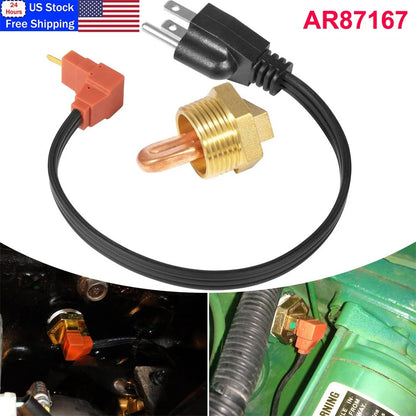 Engine Block Coolant Heater Kit for John Deere Compact Utility Tractor