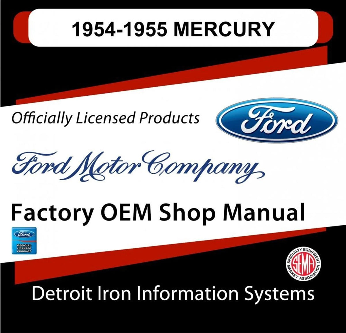 Shop Manuals & Parts Books CD for Mercury Monterey Sun Valley (1954–1955)