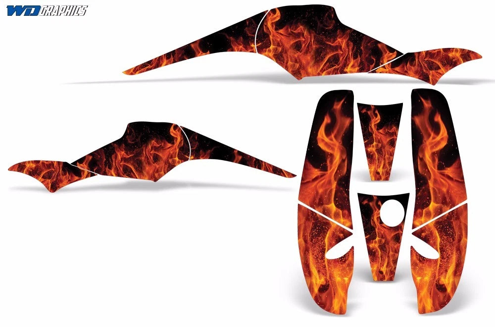 Graphic Sticker Decal for Polaris Scrambler 500, Trailblazer 350 (1985–2009)