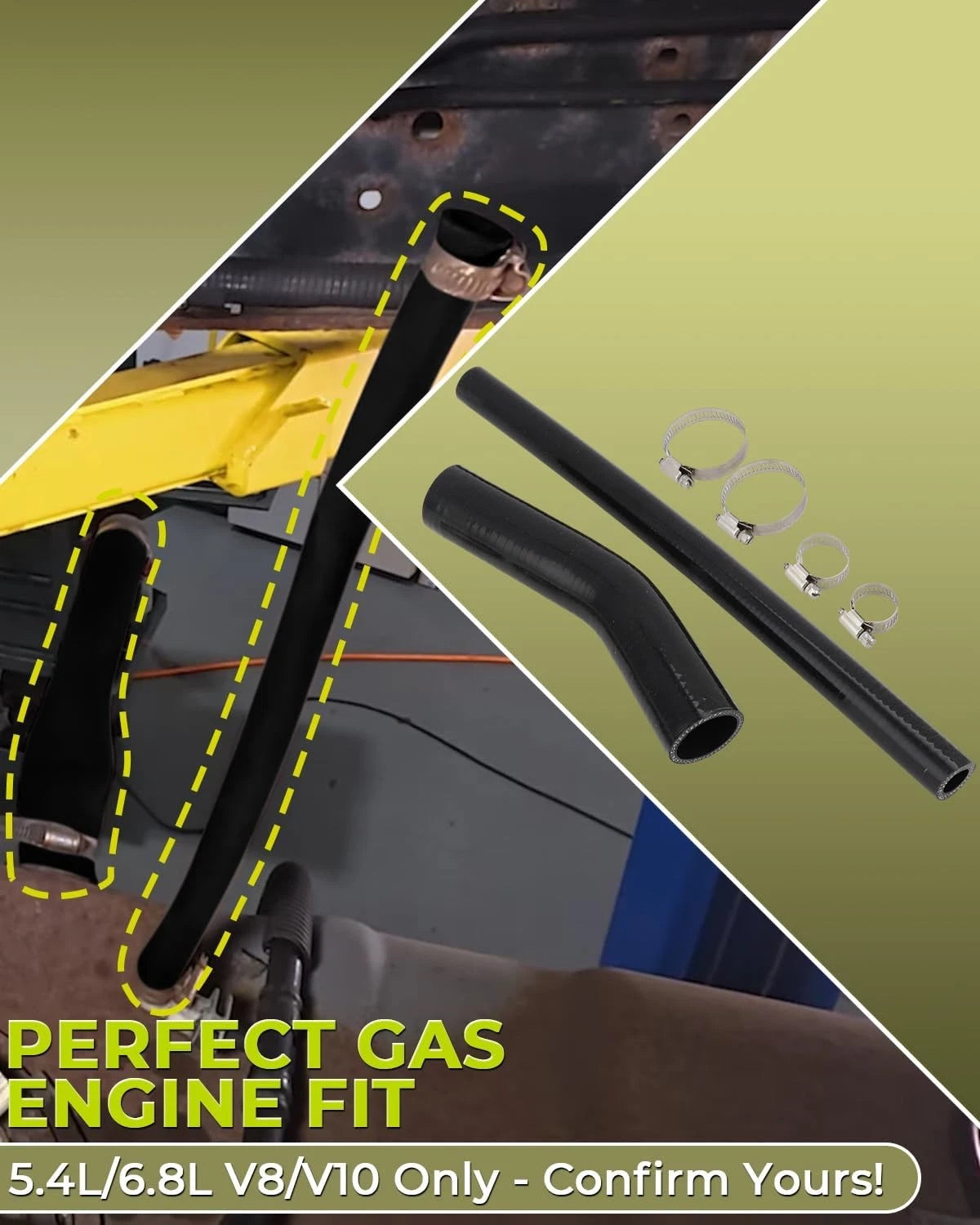Tank Fill & Vent Hoses & Clamps Kit for Ford Excursion (2000–2005)