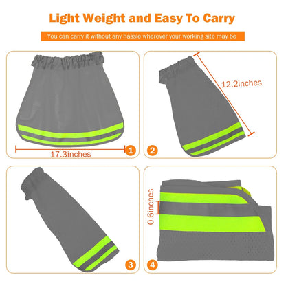 2X Hard Hat Sun Shade for High Visibility Neck Shield (Mesh)