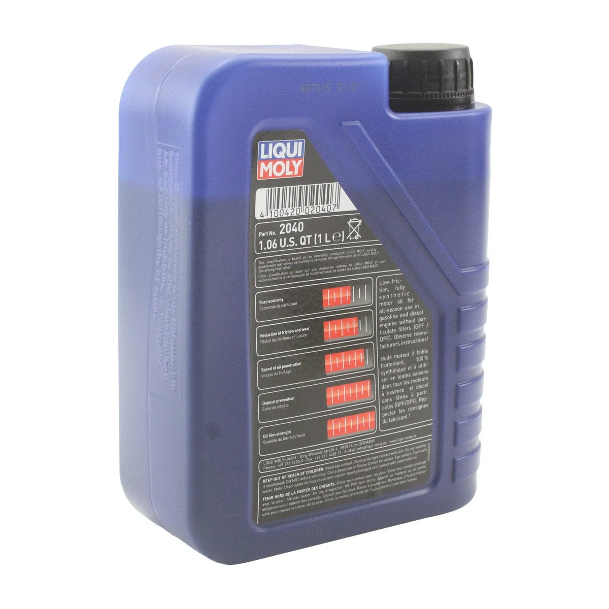 Liqui Moly 5L Synthoil Premium SAE 5W40 Oil Change Kit for Audi CBFA/CCTA