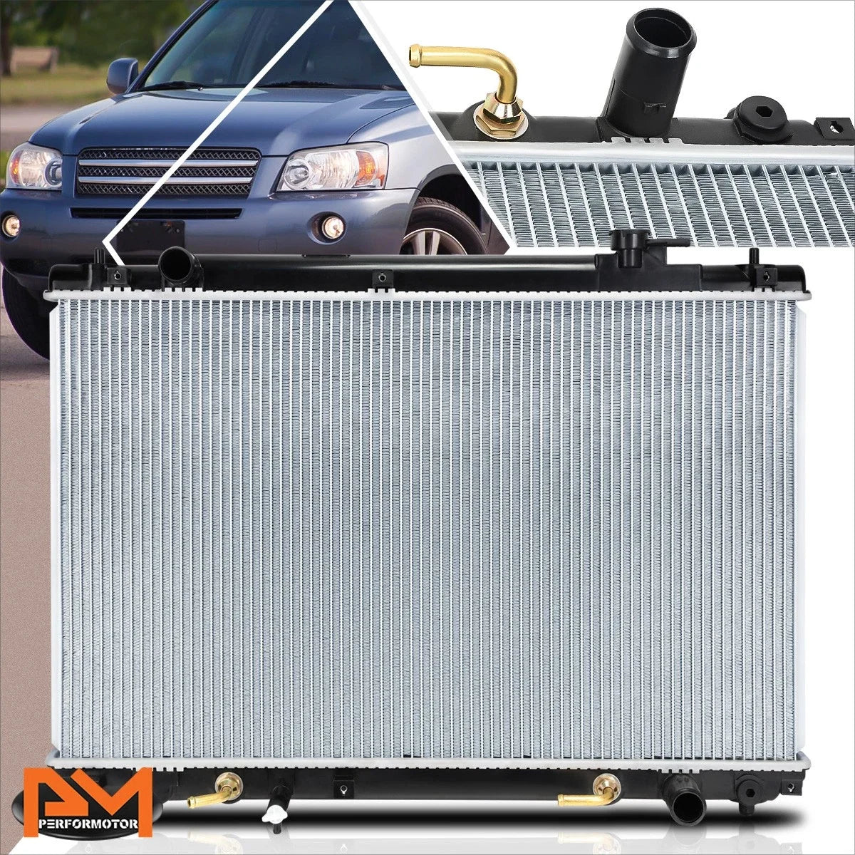 Aluminum Core Radiator DPI-2454 for Highlander 2001–2007 OE Replacement