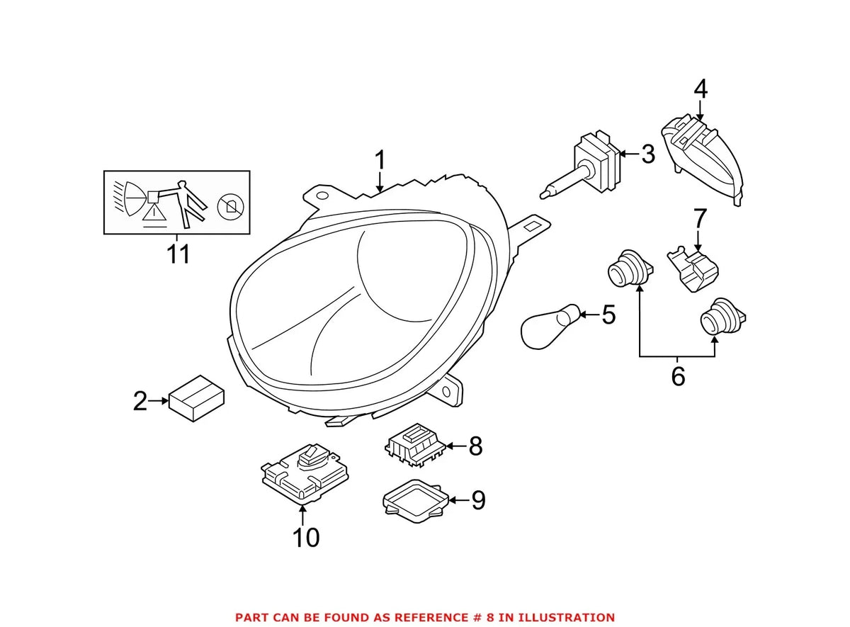 High Intensity Discharge Headlight Control Module for BMW (631)
