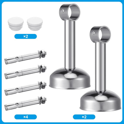2X Closet Rail Hanging Rod for Any Closet (Adjustable)