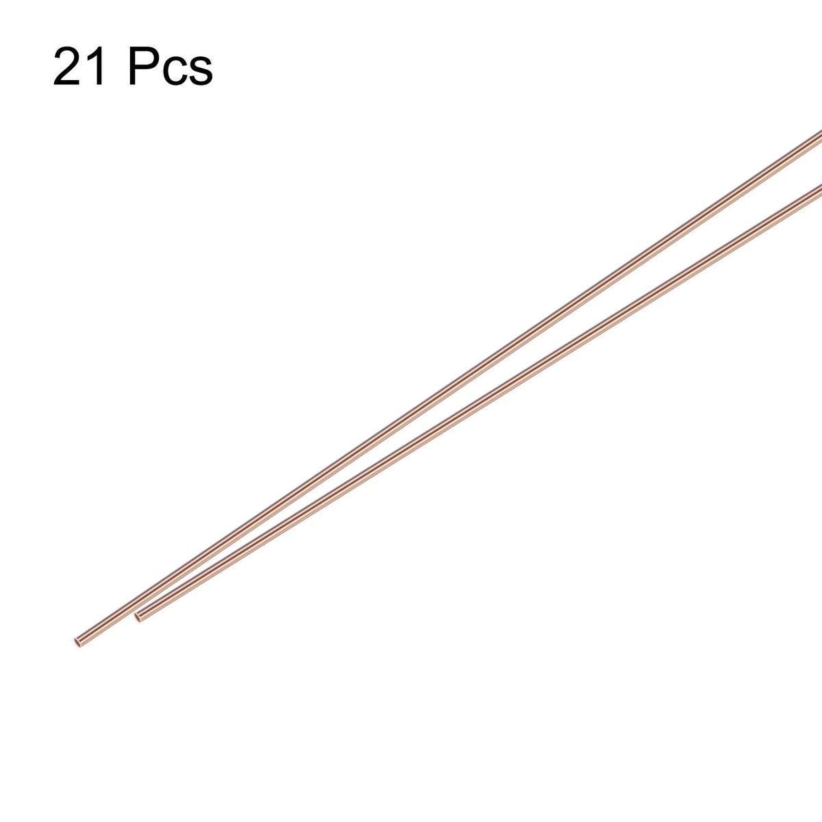 21Pcs Copper Brazing Rods, Phosphor 3/64"x10" for Welding Applications