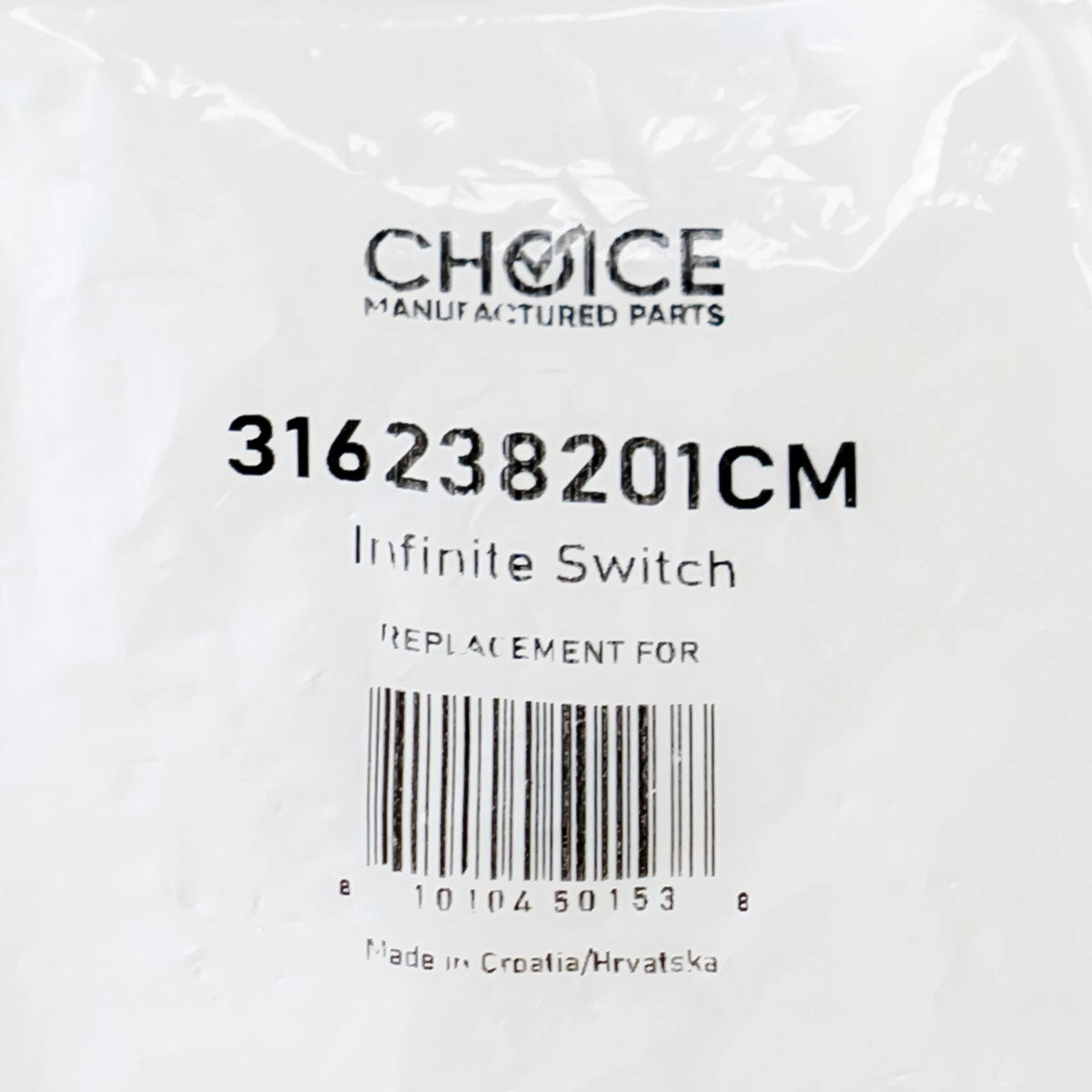 Infinite Switch Control for Electrolux Frigidaire Range Burner
