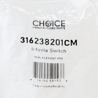 Infinite Switch Control for Electrolux Frigidaire Range Burner
