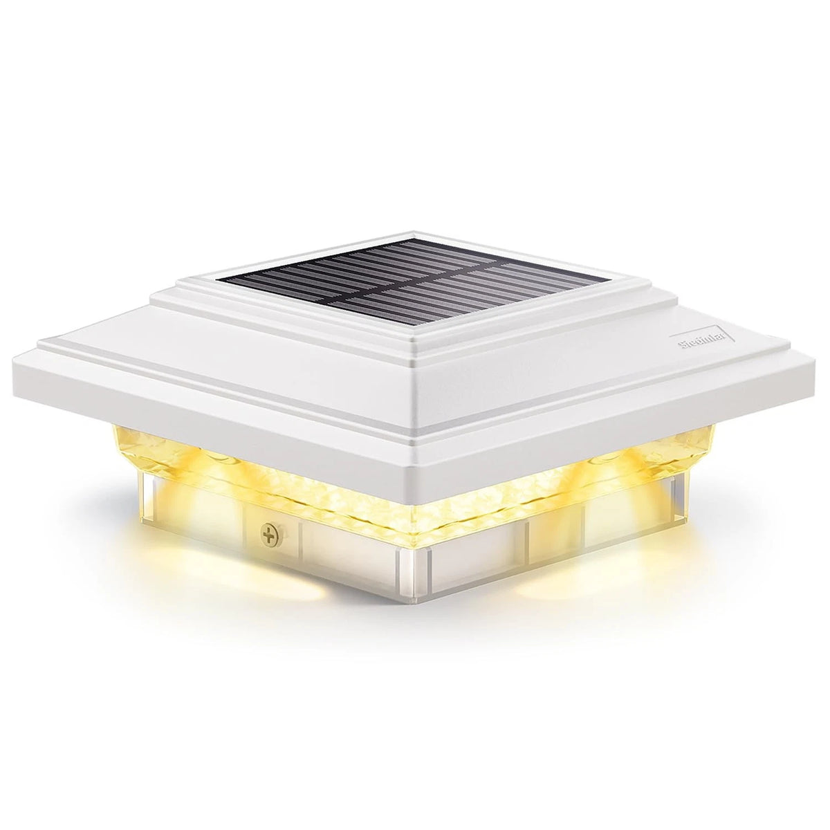 4x Solar Post Lights for Outdoor Use (Waterproof, 50 Lumens, 2 Modes)