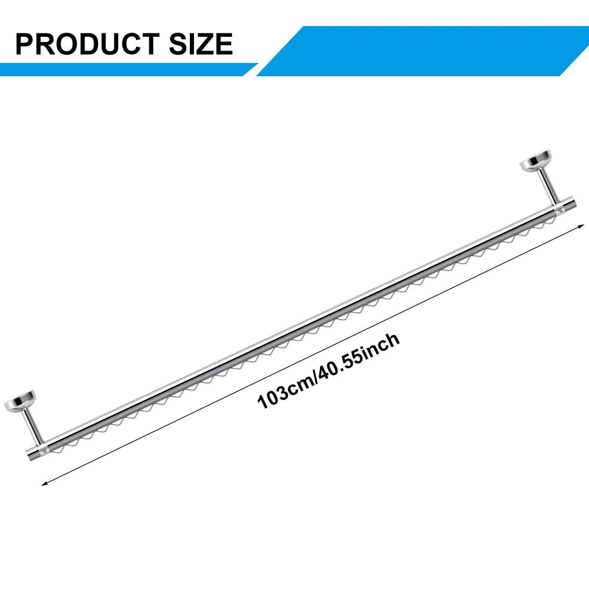 2X Closet Rail Hanging Rod for Any Closet (Adjustable)