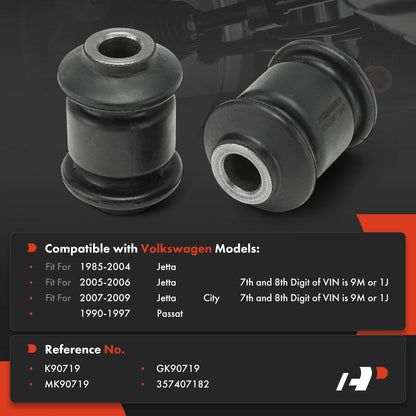 2X Front Lower Forward Control Arm Bushing for VW Jetta (1985–2006) 357407182, K90719