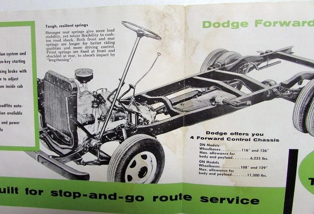 Fwd Control Chassis for Dodge Truck 1 Ton & 1.5 Ton (1956)