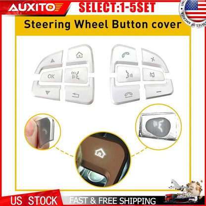 Silver Trim Steering Wheel Button for Mercedes A B C Class GLC CLA 2012-2020