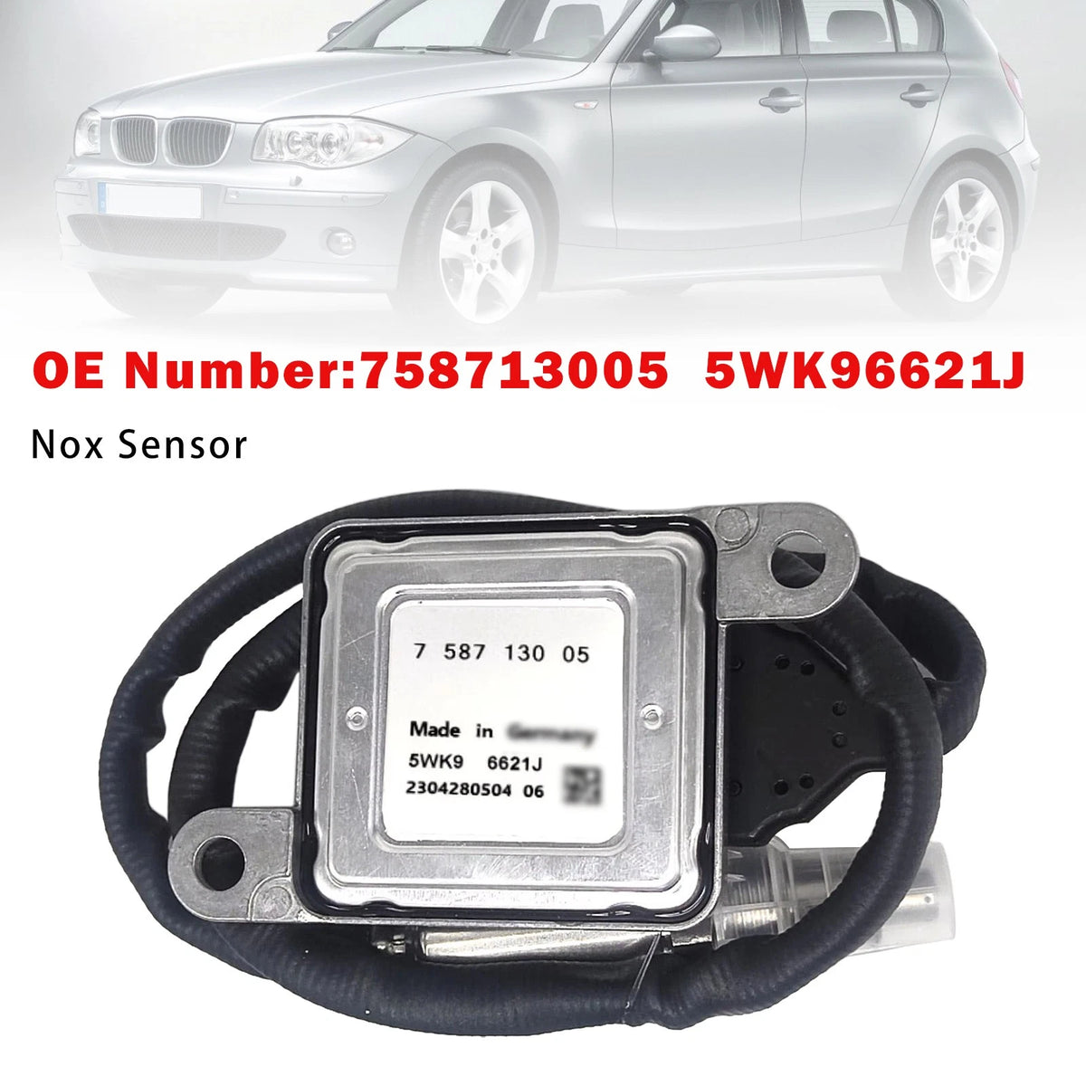 NOx Sensor 2X for BMW 1 3 Series E81 E87 E90 E91 E92 E93 (758713005 5WK96621J)