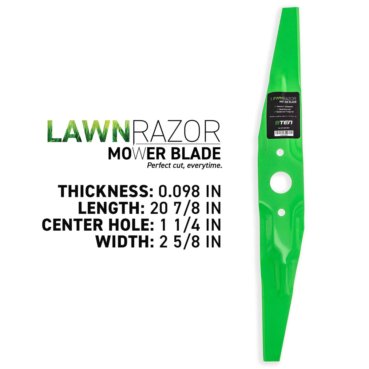 2X LawnRAZOR Mower Blade for Honda (72531-VE2-010, 72531-VE2-020)