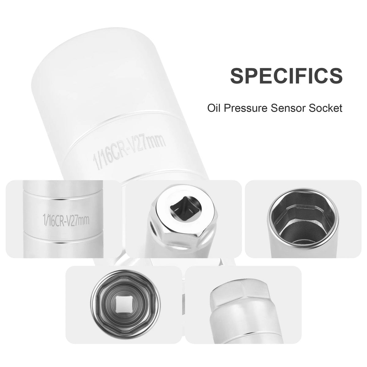 Oil Pressure Sensor Socket for Universal Fit (1 1/16" x 2 5/8")