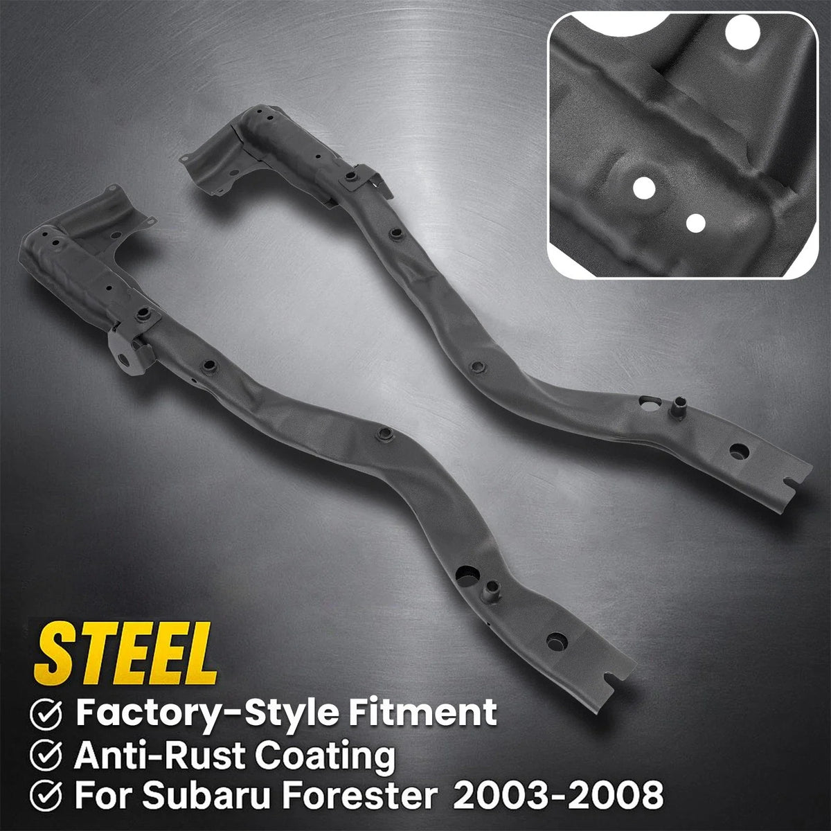 Left & Right Front Crossmember for Subaru Forester (2003–2008)