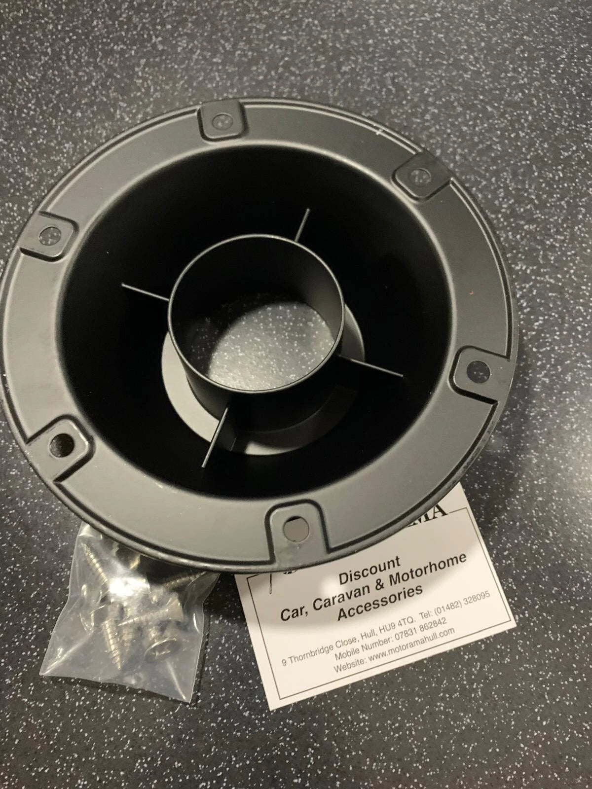 Table Leg Base for Caravan/Motorhome/Boat (TTB1) - Black