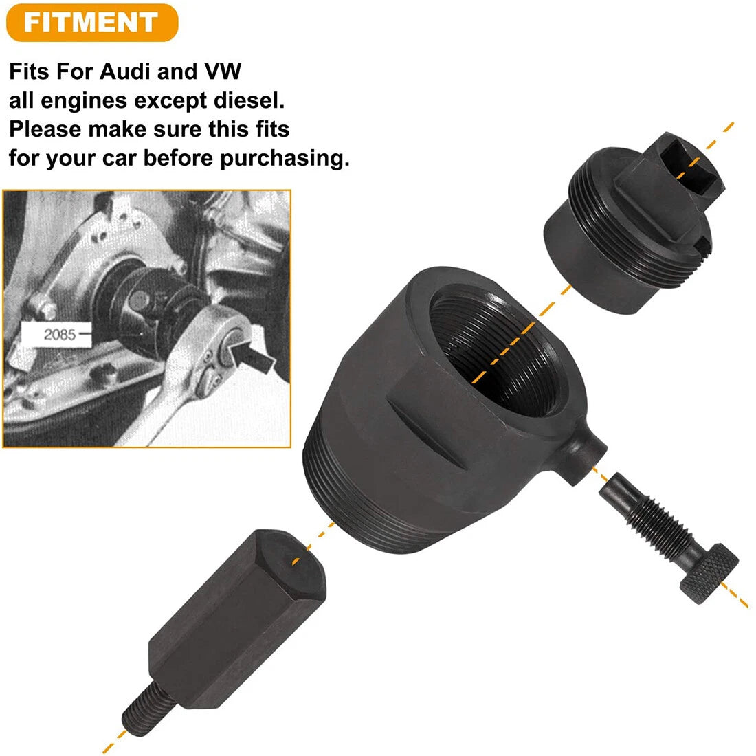 Oil Seal Extractor Camshaft Puller Tool for VW Audi (2002)