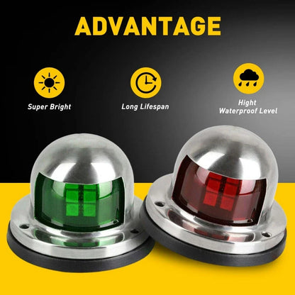2X 16LED Navigation Lights for Bow of Marine Boat Pontoon (12V)
