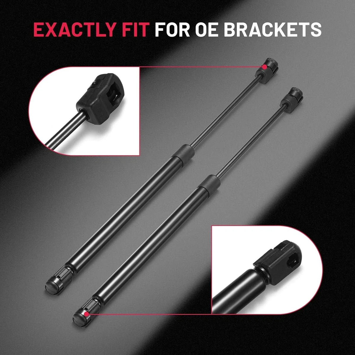 Hood Strut Pair - Gas Springs for Ford F-150 2004-2008