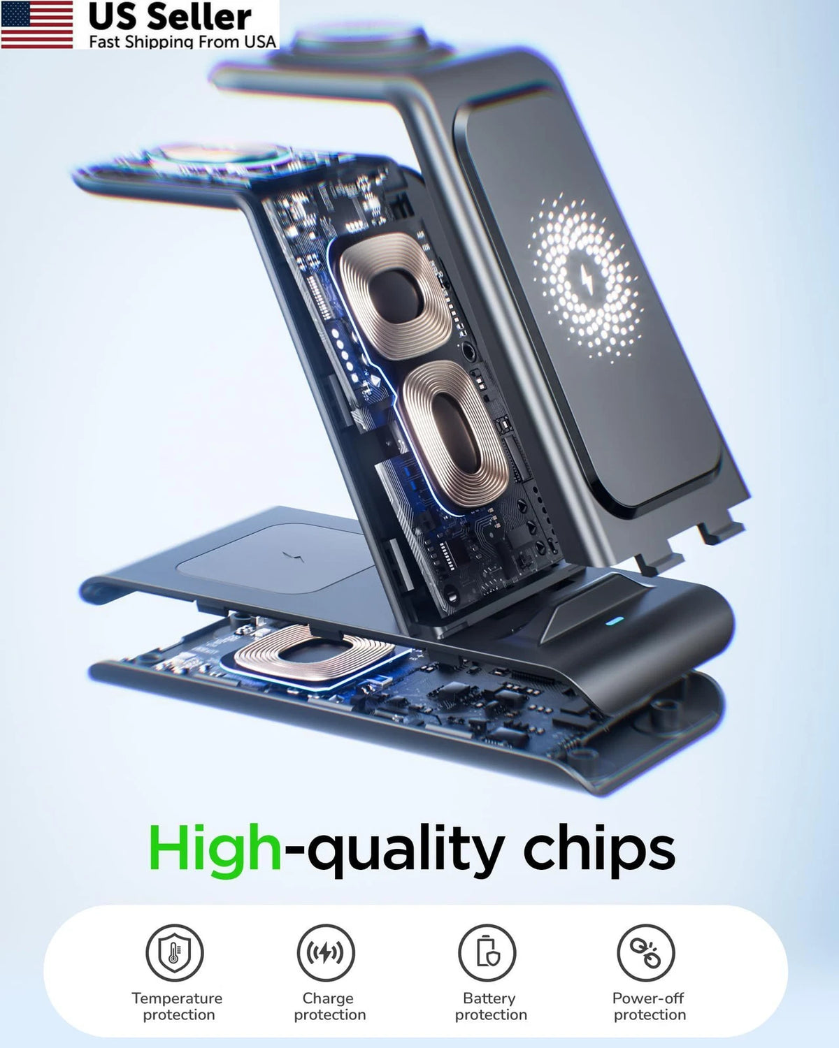 Wireless Charging Station for Samsung Galaxy S26 (2023)