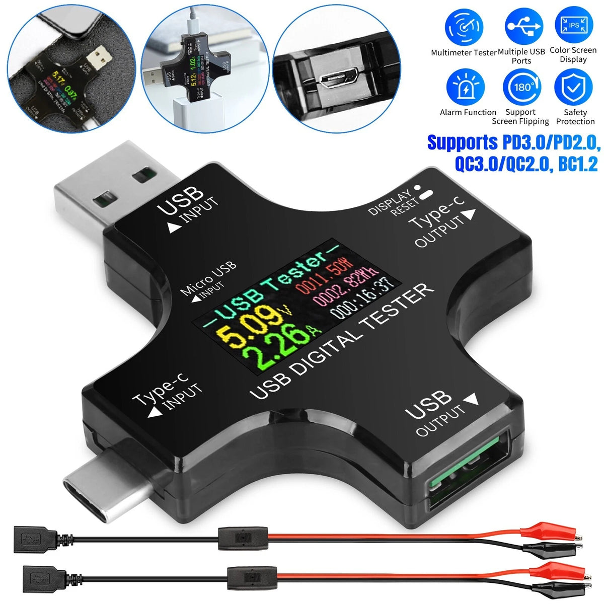 TypeC USB Digital Meter Tester for Universal Use (2010–2023)