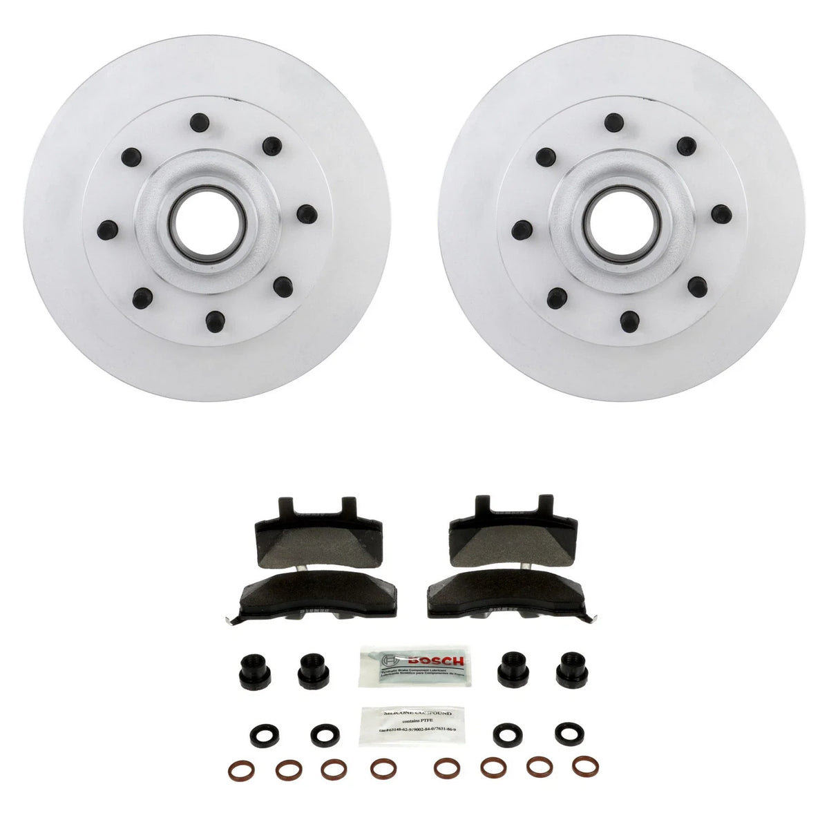 Set of 4 Bosch Quietcast Ceramic Disc Brake Pads for Dodge Ram 2500 (2003–2023)