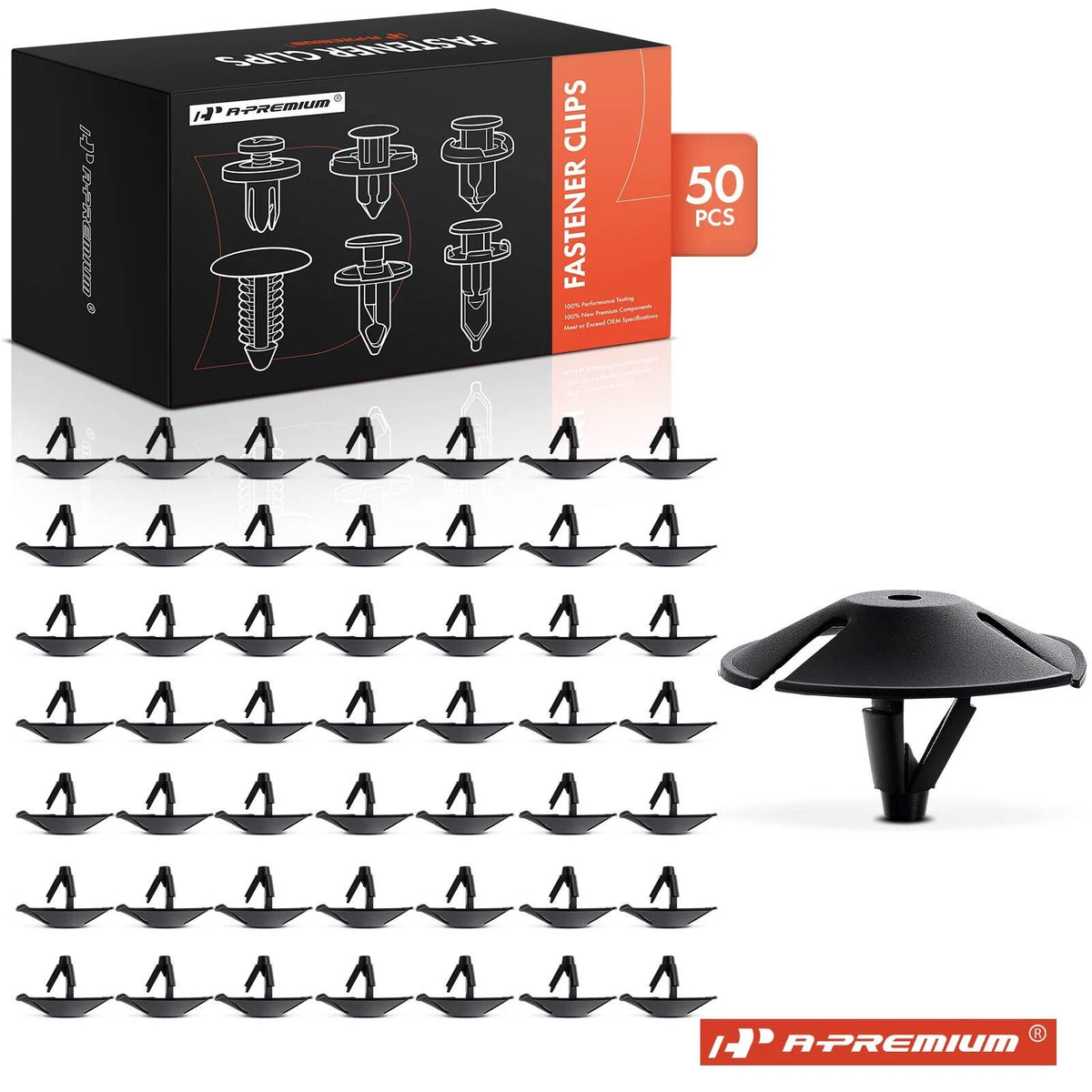 Set of 50 Hood Insulation Pad Retainer Clips for Dodge (4341060, 4878883-AA)