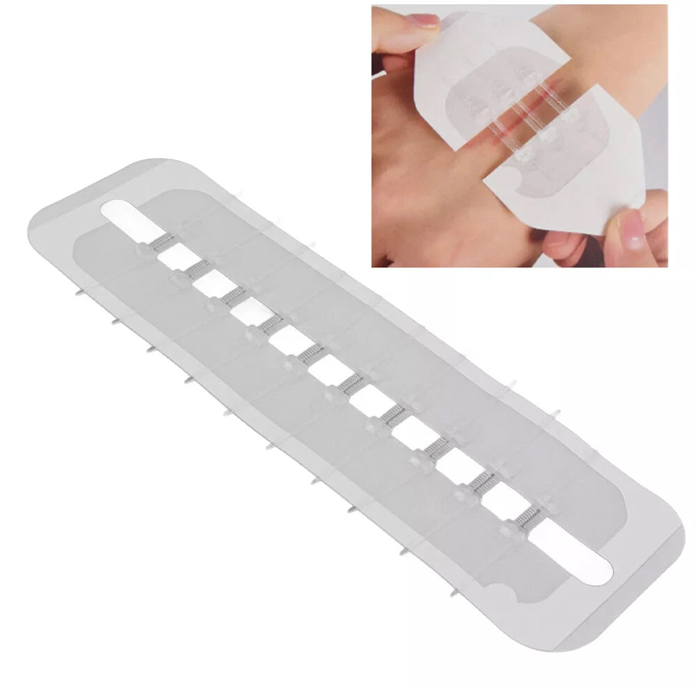 2Pcs Wound Closure Strips for Emergency Protection Zip Stitch Sutures