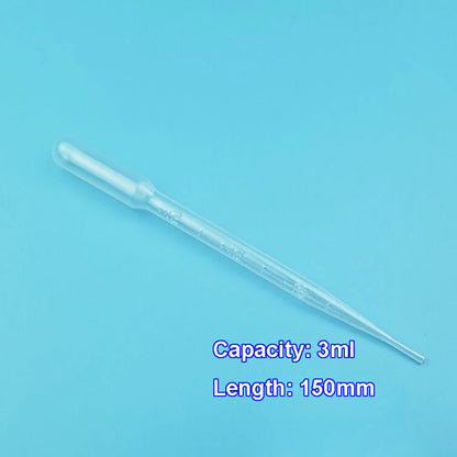 200 Pcs Disposable Plastic Eye Dropper Pipettes 1/2/3/5ml